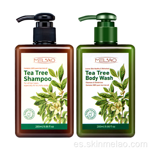 Champú de árbol de té y baño de baño de baño